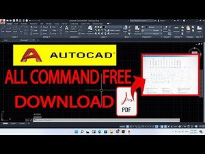 HOW TO DOWNLOAD FREE ALL AUTOCAD COMMANDS PDF | AutoCAD Commands List PDF.