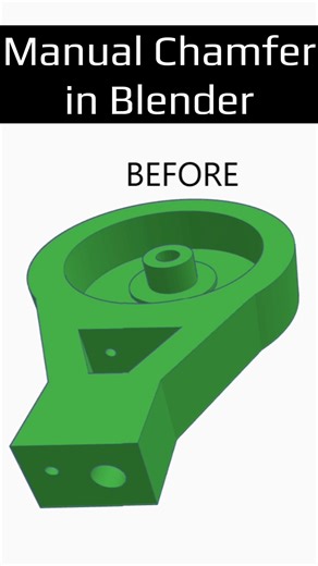 Fixing Tinkercad mesh in Blender like a PRO 🛠️ #shorts #blender #3dprinting