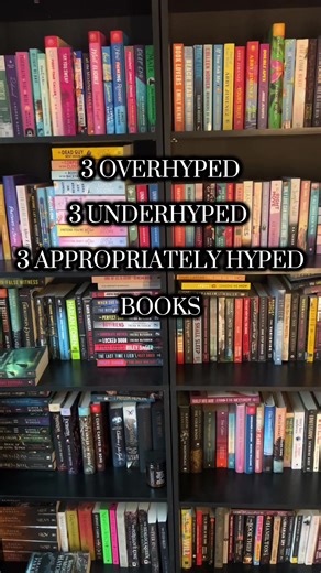 3 overhyped, under hyped, and appropriately hyped books. #booktok #books #bookrecommendations #overhypedbooks #underhypedbooks