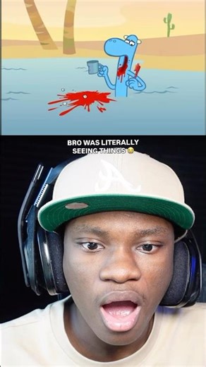 BRO WAS LITERALLY SEEING THINGS 😭 #reaction #trending #shorts #happytreefriends