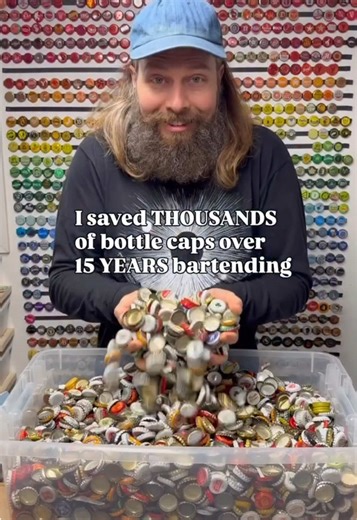 Over 500,000 caps are now in my artwork and not in the landfill ♻️💪 | Artwork