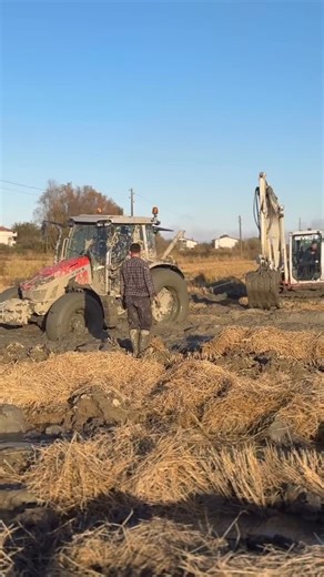 @agri_fails | Why would you drive in there? 🤪 #mud #agriculture #farming #masseyfergusson #tractorfails #agrifails farming tractor bogged agri funny... | Instagram