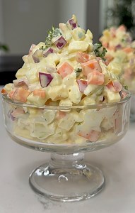 Loaded potato and cucumber salad for Easter. | Joyful Cook