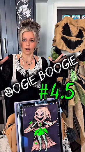 Pt 4.5 • 4.5 days to bring Oogie Boogie to life. Let’s roll the dice 💚🎲 #OogieBoogie #halloween #costume #whimsical #DIY | Twisted Liss
