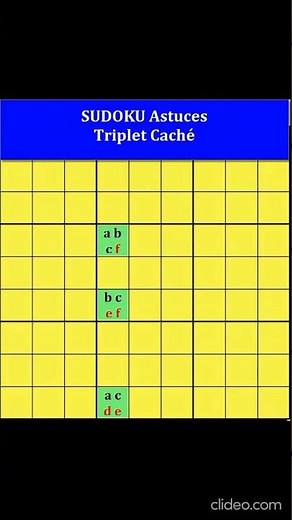 SUDOKU Tips #4 - Hidden Triples #shorts