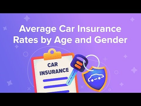 Average Car Insurance Rates by Age and Gender