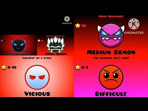Custom Geometry Dash Difficulty Faces 7 parson