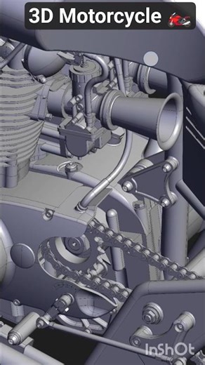 3D Motorcycle Design 🥺| #solidworks | #viral | #shorts | #viralshorts |#gear | #autocad| #short