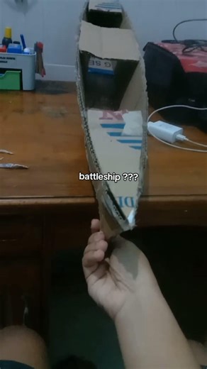 when i used cardboard to make a warship#battleship