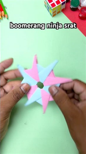 boomerang ninja star / ninja star boomeran / paper boomerang / boomerang ninja srat #shorts
