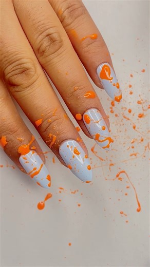 ✨use straw nail art 💅 #nails #nailgelart #nailart #naildesign #nailtutorial #colourful