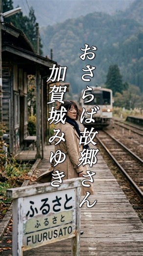 懐かしい曲『加賀城みゆき - おさらば故郷さん』懐メロ ショートMV作ってみた！