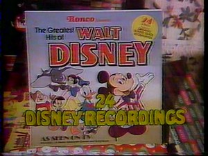1976 Ronco Greatest Hits of Walt Disney album commercial