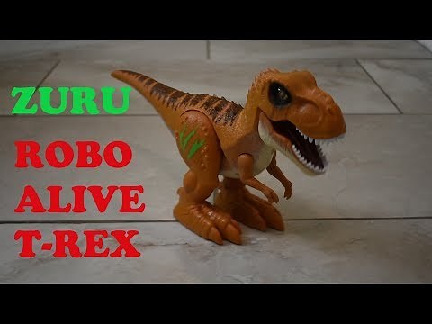 Robo Alive Attacking Robotic T Rex From Zuru