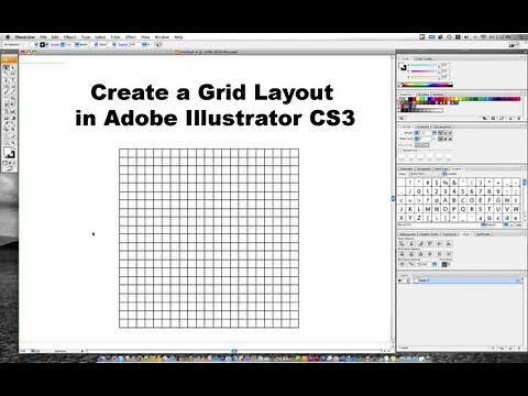 Creating a Grid in Adobe Illustrator CS3