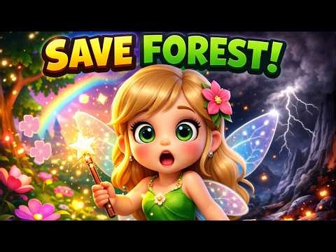 Magical Fairy Adventure 🌈 3D Cartoon Story for Kids | No Voice | Fairy Kids Land