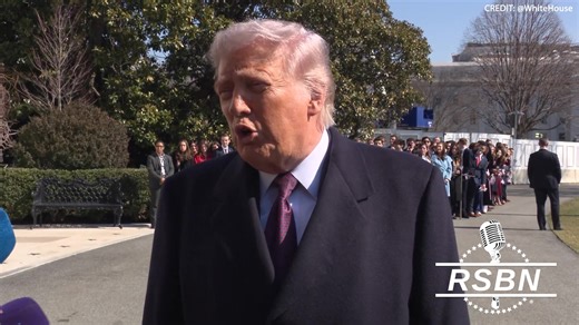 WATCH: President Trump Speaks to Press Before Traveling to Texas - 02/27/26 | Right Side Broadcasting