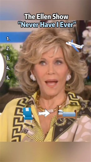 The Ellen Show "Never Have I Ever" (10) #theellenshow #JaneFonda #AllisonJanney #funny
