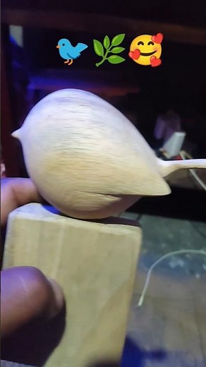 how to make wooden bird carving 🐦🥰🙌 #art #youtube #woodart #shorts