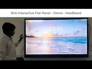 BRIO Interactive Flat Panel - MaxBoard Demo - Screen Record #Briotouch #maxboard #BrioPanel #ops