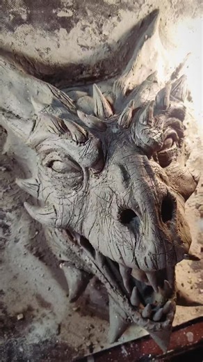 Dragon humidifier lamp wip #sculpture #dragonsofinstagram #dragons #dragonheart | Ivan Moreno
