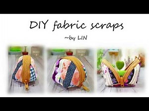DIY FABRIC SCRAPS ‖ Cute coins purse tutorial #HandyMum