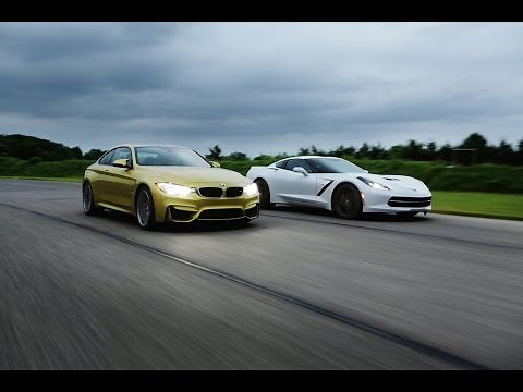 2015 BMW M4 vs. 2014 Chevrolet Corvette Stingray | AROUND THE TRACK