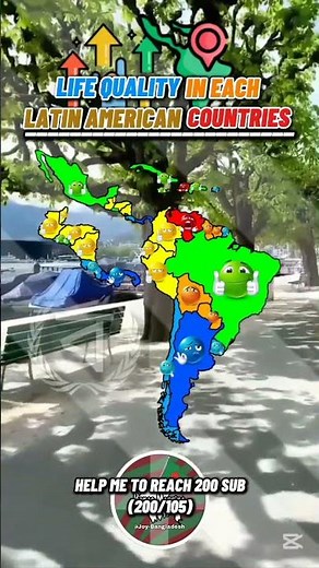 Life Quality in each Latin American countries l Educational and entertainment purposes#mapping