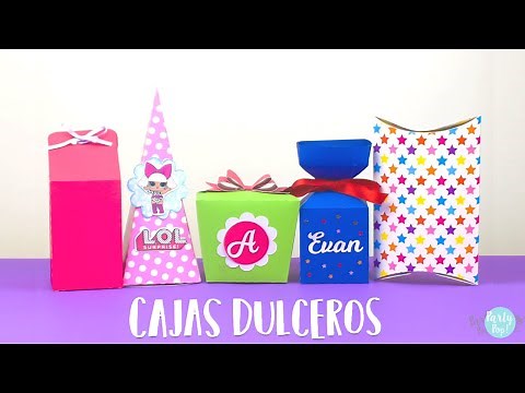 Cajas para mesa de dulces - 3 ideas de cajas dulceros para tu fiesta |Partypop DIY🎉|