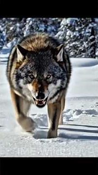 Wolf Vs. Wolverine | Territorial Battle Among the Wolves and Wolverine.