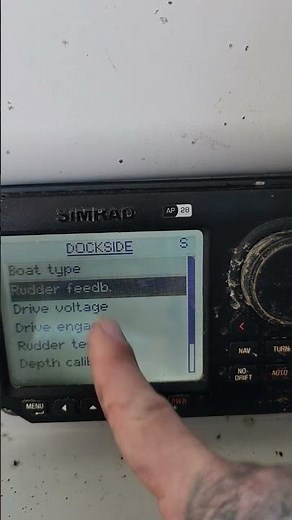 How To: Setting zero line on a Simrad AP28 autopilot