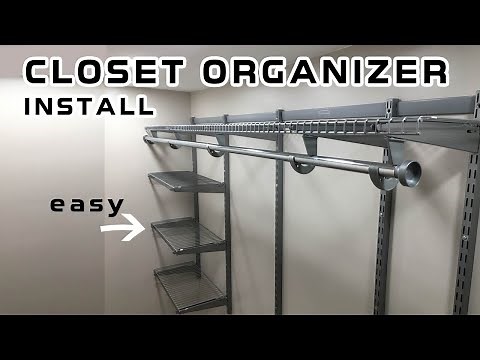 Rubbermaid Configurations Installation |How to Install Closet Organizers