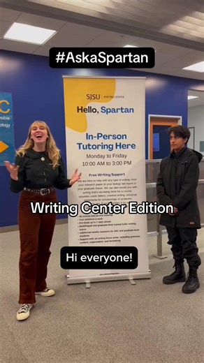 San José State University | 📣 #AskASpartan Spotlight Meet Val Oceguera, a fourth‑year psychology major and student team member at the SJSU Writing Center (@sjsuwc).... | Instagram