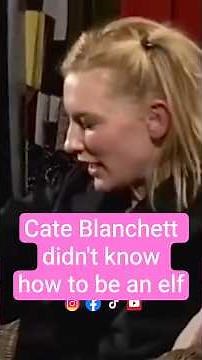 Cate Blanchett didn't know how to be an elf #cateblanchett #lordoftherings #galadriel #peterjackson