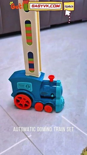 Automatic Domino Train Set: Automatic Laying, Build Endless Domino Tracks with Ease! #Toys #Domino