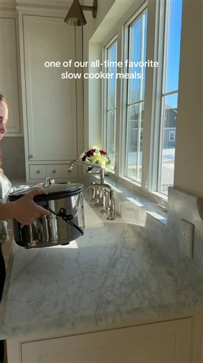 By Sophia Lee | BSL on Instagram: "one of our favorite slow cooker meals to make when we’re hosting a big group or more regularly for us we make this on a Sunday and use the leftovers as lunches all week! it’s honestly my favorite way to do enchiladas🤤 #slowcooker #slowcookerrecipe #crockpot #crockpotenchiladas #enchiladas"