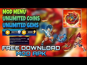 Beyblade Burst Rivals MOD APK - v3.11.8 - UNLIMITED GEMS AND COINS | MOD MENU