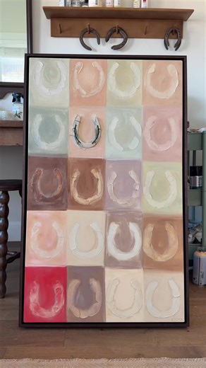 Western Art Painting with a Pop of Color