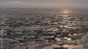 The Arctic landscape of the Arctic Ocean. Ice and cold