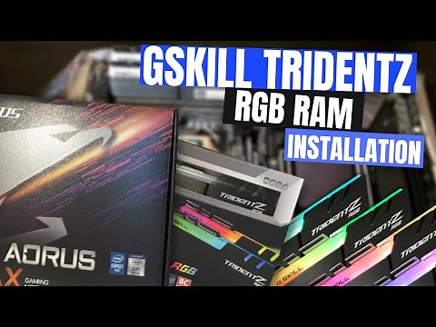 GSkill TridentZ RGB RAM Installation - Tutorial + Configuring XMP