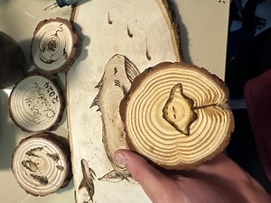 Wooden Coasters Custom Pyrography - Etsy UK