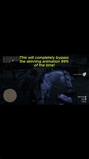 FASTEST Way To Skin Animals In Red Dead Redemption 2 #rdr2 #gaming #reddeadredemption2