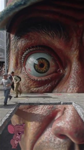 Optical Illusion - Scary 3D Drawings #funny #prank