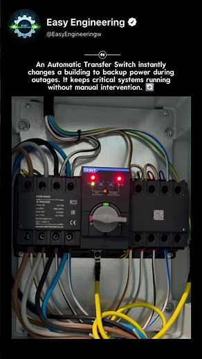 Automatic Transfer Switch Instantly Switches Buildings to Backup Power 🔄