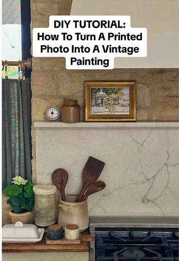 How to Turn a Printed Photo into a Vintage Painted Piece