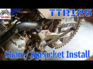 Installing New Sprockets - Yamaha TTR 125 L 2004