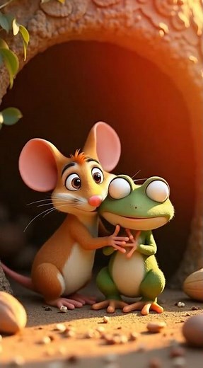 The Frog and the Mouse | Animated Moral Story for Kids | Lessons on Friendship and Greed