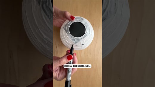 Grab $9 Amazon paper lanterns this October for a genius Halloween idea!