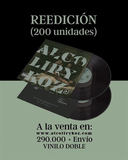 AlcolirykoZ on Instagram: "Siguen los aguinaldos decembrinos, como mucha gente nos escribió diciendo que no habían alcanzado a comprar su vinilo de SERVICIOS AMBULATORIOZ💎 Decidimos sacar 200 copias más. No ronque y asegure su aguinaldo en www.alcolirykoz.com 🏃🏽‍♂️"