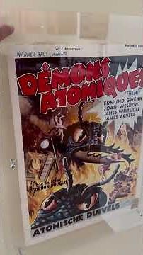 THEM 1954 pair of window cards US and Belgian